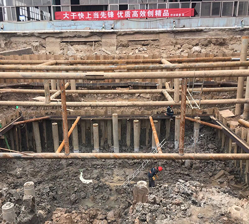 景德镇九江萍钢设备基础钢板桩施工